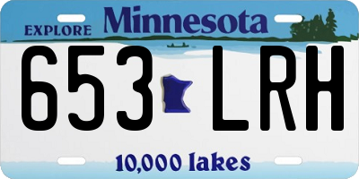 MN license plate 653LRH