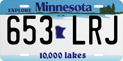 MN license plate 653LRJ