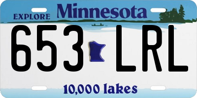 MN license plate 653LRL