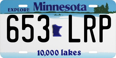 MN license plate 653LRP