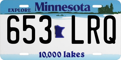 MN license plate 653LRQ