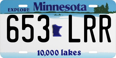 MN license plate 653LRR