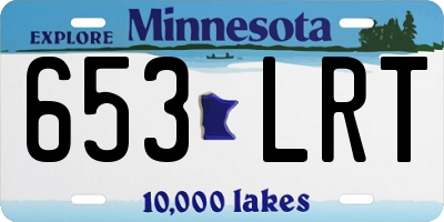 MN license plate 653LRT