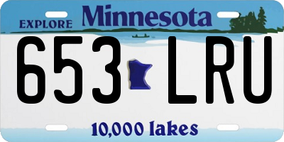 MN license plate 653LRU