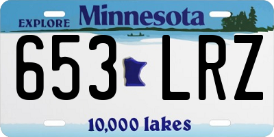 MN license plate 653LRZ