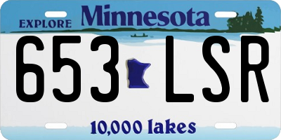 MN license plate 653LSR