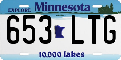 MN license plate 653LTG