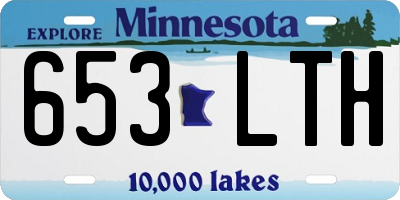 MN license plate 653LTH