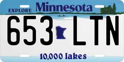 MN license plate 653LTN