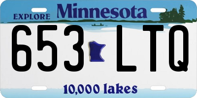 MN license plate 653LTQ
