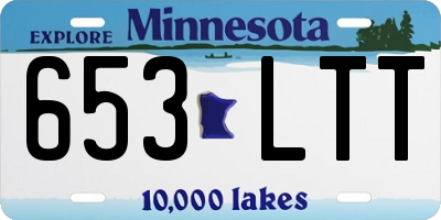 MN license plate 653LTT