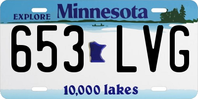 MN license plate 653LVG