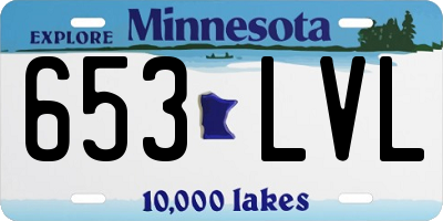 MN license plate 653LVL
