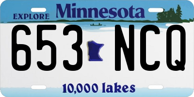 MN license plate 653NCQ
