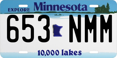 MN license plate 653NMM