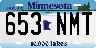 MN license plate 653NMT