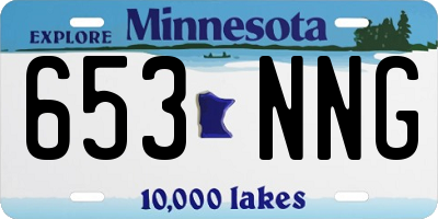 MN license plate 653NNG