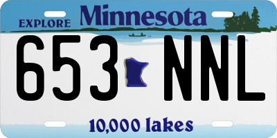 MN license plate 653NNL