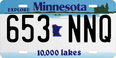 MN license plate 653NNQ
