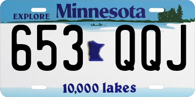 MN license plate 653QQJ