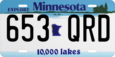 MN license plate 653QRD