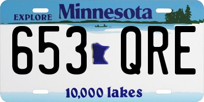 MN license plate 653QRE