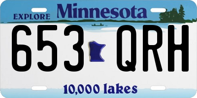 MN license plate 653QRH