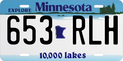 MN license plate 653RLH