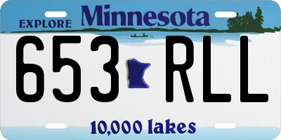 MN license plate 653RLL