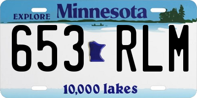 MN license plate 653RLM