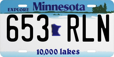 MN license plate 653RLN