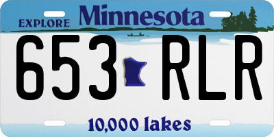 MN license plate 653RLR