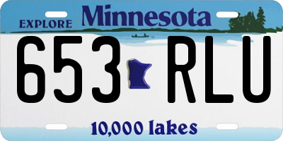 MN license plate 653RLU
