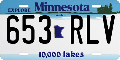 MN license plate 653RLV