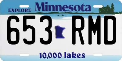 MN license plate 653RMD
