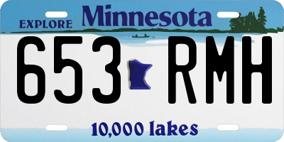 MN license plate 653RMH