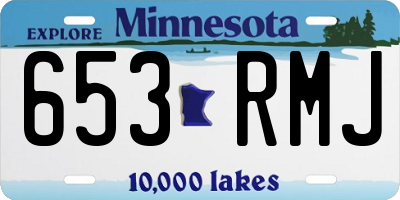 MN license plate 653RMJ