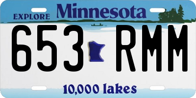 MN license plate 653RMM