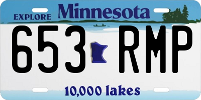 MN license plate 653RMP