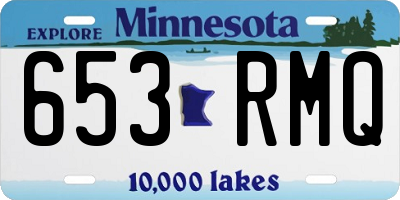MN license plate 653RMQ