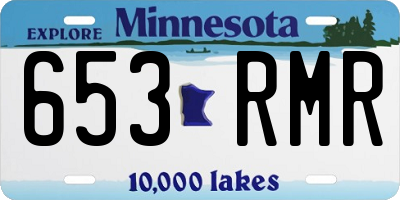 MN license plate 653RMR