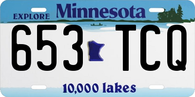 MN license plate 653TCQ