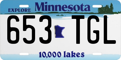 MN license plate 653TGL