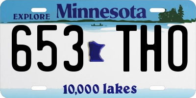 MN license plate 653THO