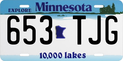 MN license plate 653TJG