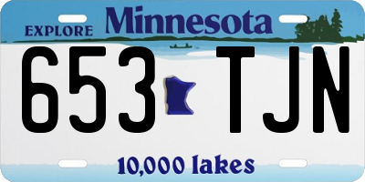 MN license plate 653TJN