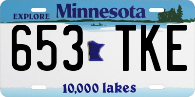 MN license plate 653TKE