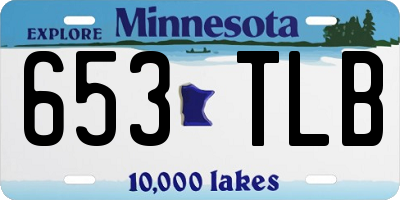 MN license plate 653TLB
