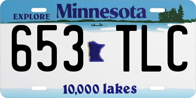 MN license plate 653TLC