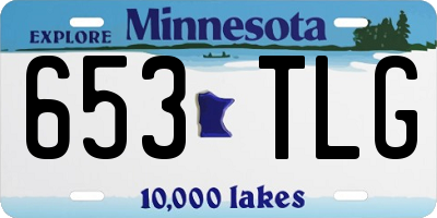 MN license plate 653TLG